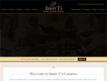 Tablet Screenshot of jimmytscatering.com